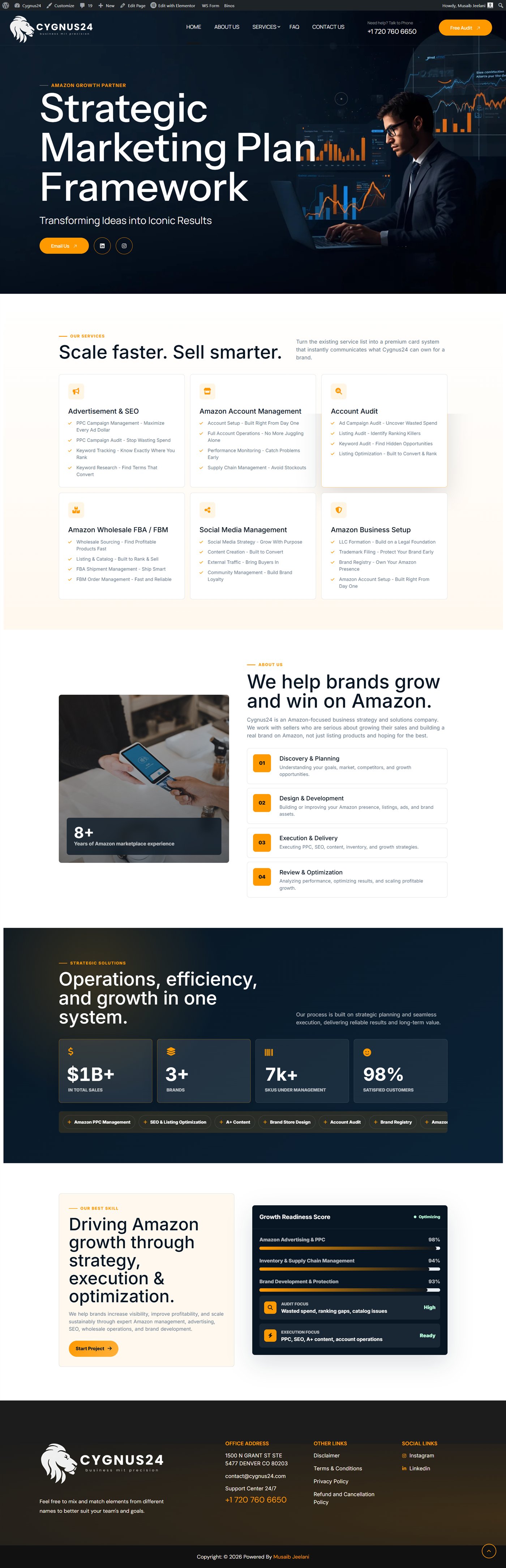 Cygnus24 business services website